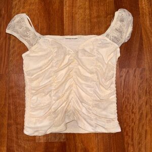 Elegant y2k 90s fairy Cream Lace Women's Camisole going out top